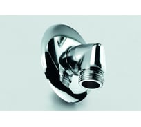 Угольник Tiemme 1/2" НН (хром, с декор.чашкой) 2950027 / 3905С
