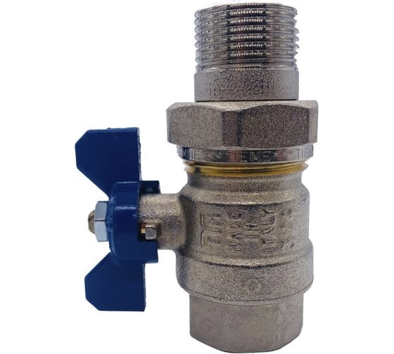 Кран Tiemme 3/4" шаровой со сгоном (синяя бабочка) 2120063/2121B2805