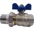Кран Tiemme 3/4" шаровой со сгоном (синяя бабочка) 2120063/2121B2805 1