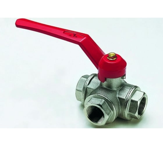 Кран Tiemme 3/4" шаровой трёхходовой L-порт 2950031/3996L2805