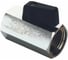 Кран Tiemme 3/8" ВВ шаровой (мини) черная ручка 2900016/2900 1