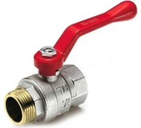 Кран Tiemme 3/8" ВН шаровой (красная ручка) Scirocco 2310041