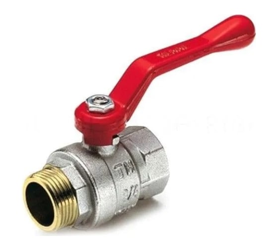 Кран Tiemme 3/8" ВН шаровой (красная ручка) Scirocco 2310041 1