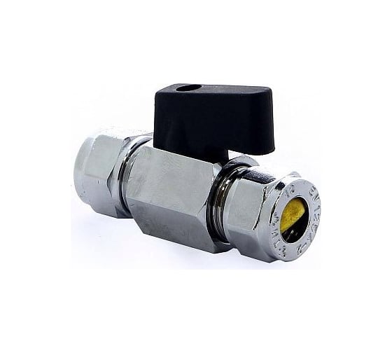 Кран Tiemme 10x10 шаровой обжим (мини) 2900012/2942N1010