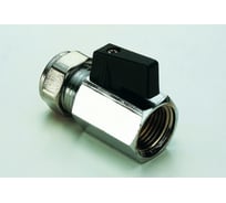 Кран Tiemme 15x1/2"В шаровой обжим (мини) 2900026/2940N1504CZ