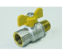 Газовый кран Tiemme 1" ВН шаровой (бабочка) 2210015/2221G0706