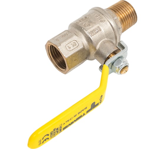 Газовый кран Tiemme 1/2" ВН шаровой (ручка) Uragano  2201G0704 2210012