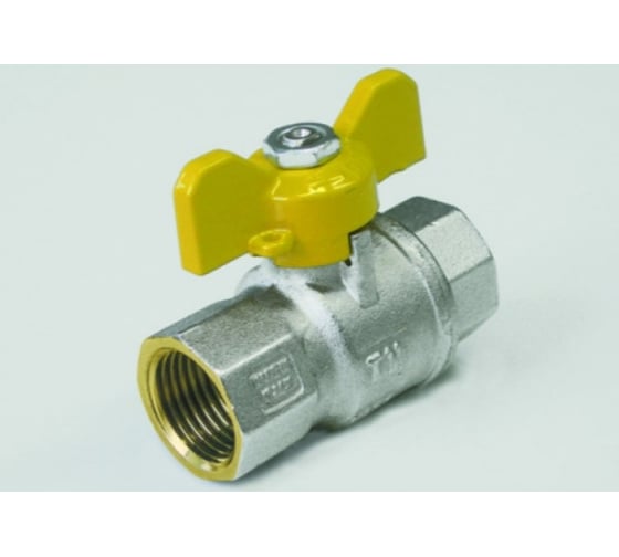 Газовый кран Tiemme 3/4" ВВ шаровой (бабочка) Uragano 2210006/2220G0705 1