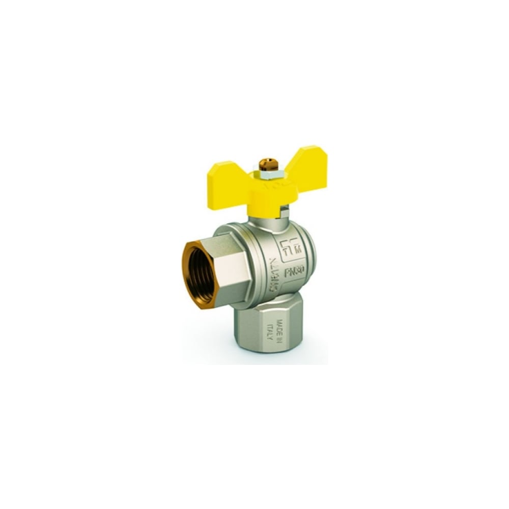 Газовый угловой кран Tiemme 1/2"x1/2" ВВ шаровой 2220061/2225G ...