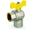 Газовый угловой кран Tiemme 1/2"x1/2" ВВ шаровой 2220061/2225G 1
