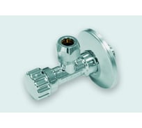 Угловой кран Tiemme 1/2"Нx10 вентильный (обжим, укороченный) 2950133/3907C