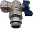 Угловой кран Tiemme 26x3/4" шаровой со сгоном (синий) 1620004/2181B2605CPR 5