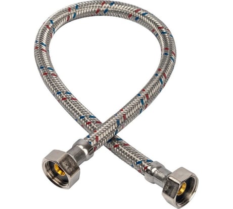 Подводка для воды Azario 2 м, г/г, нержавеющая оплетка, 1/2x1/2 УТ008624