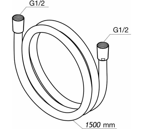 Шланг для душа Azario ПВХ 1,5 м., упаковка блистер 00085788