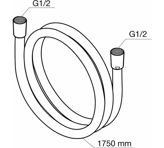 Шланг для душа Azario ПВХ 1,75 м., упаковка блистер 00085789