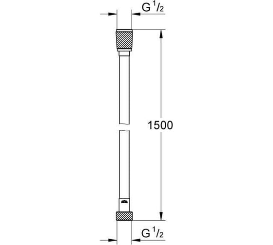 Душевой шланг Grohe silverflex 1500 мм 28364001 00000132332