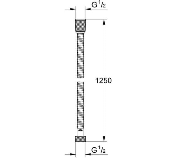 Душевой шланг Grohe relexaflex metal long-life металлический, 1250 мм 28142002 00000132328