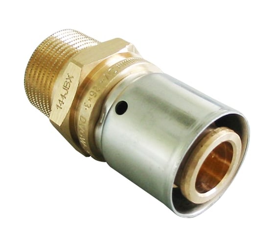 Прессовое соединение Oventrop Н, 26 x 3 x 3/4", бронза без покрытия 1512048 1