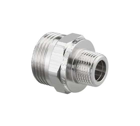 Ниппель-переход Oventrop Cofit S, Н-Н ЕК, 1/2", 3/4", бронза никелированная 1503162