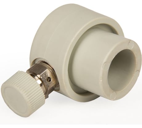 Заглушка ppr коллекторная LAMMIN ppr со сбросовым клапаном 25 300/20 серый Lm31084000025G