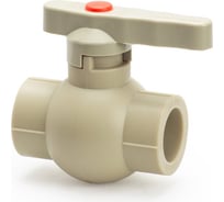 Шаровой кран LAMMIN ppr 25 premium 36/9 серый Lm31172000025G