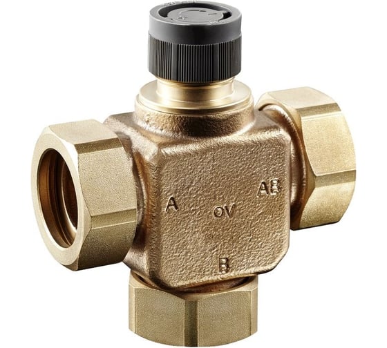 Вентиль Oventrop Tri-CTR, смесительный, трёхходовой, DN-20, M30x1,5, PN 1131206