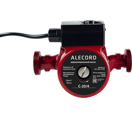 Циркуляционный насос Alecord C 25/4 с кабелем 4640039482536