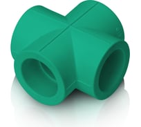 Крестовина Blue Ocean прямая, полипропиленовая, зеленая 40 PPRF/CP(G)-40