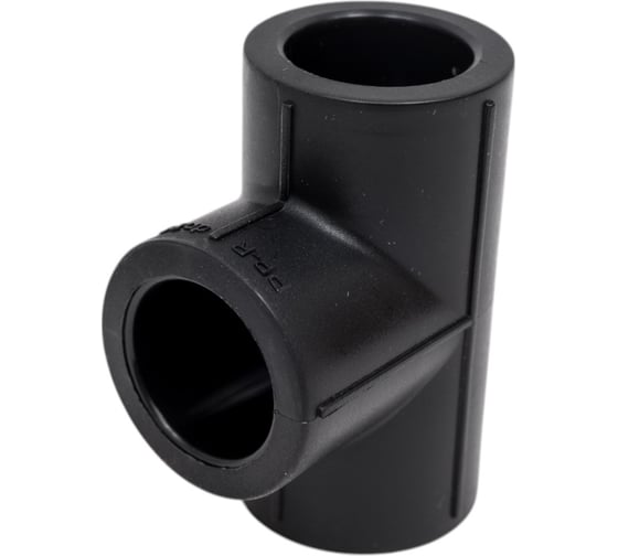 Тройник Blue Ocean прямой - 20 uv-pro с защитой от ультрафиолета черный PPRF/ET-UV(Bk)-20