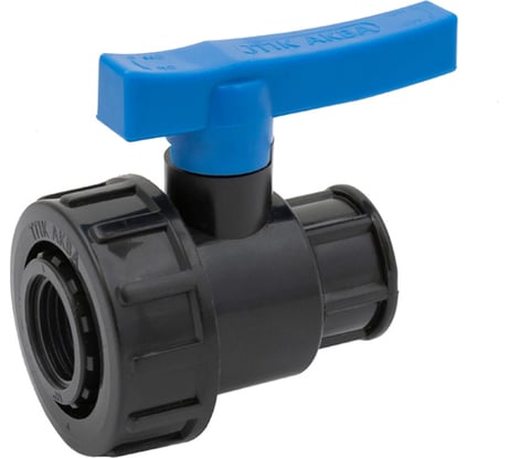 Шаровой компрессионный кран Политэк вр/вр 1 1/4x1 1/4 тпк-аква 551114114