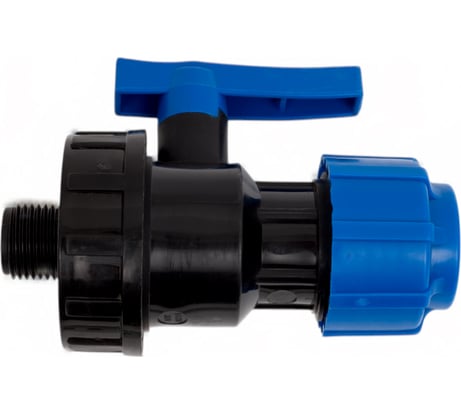 Шаровой компрессионный кран Политэк нр разъемный d 25x1/2 тпк-аква 553222512