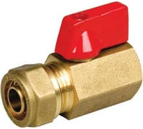 Мини-кран BYR PEX компрессионный с внутренней резьбой 1/2" x 20 (2.8) 9212