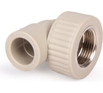 Комбинированный угольник LAMMIN ppr вр 20x3/4" 100/25 серый Lm31052020020G