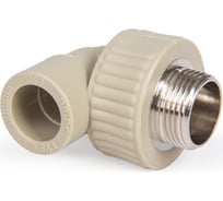 Комбинированный угольник LAMMIN ppr нр 20x3/4" 80/20 серый Lm31051020020G