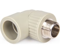 Комбинированный угольник LAMMIN ppr нр 25x1/2" 100/25 серый Lm31051025015G
