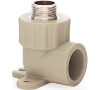 Угольник с креплением LAMMIN ppr нр 25x1/2" 60/20 серый Lm31054025015G