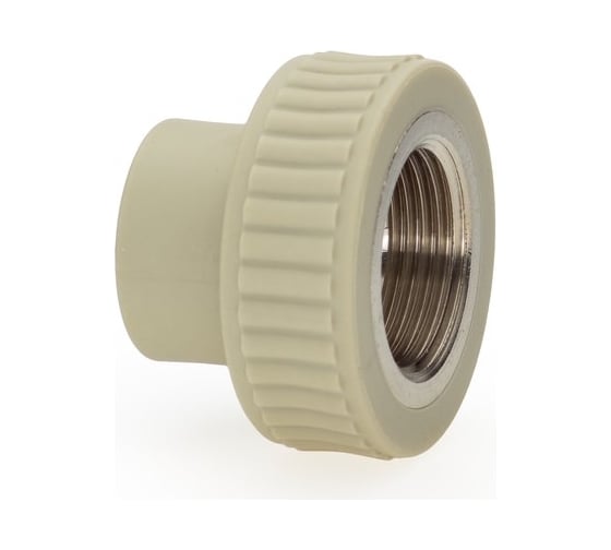 Муфта LAMMIN ppr комбинированная, вр 25x1" 75/25 серый Lm31043025025G