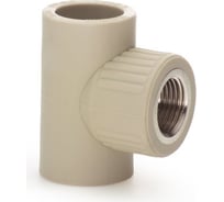 Тройник LAMMIN ppr комбинированный, вр 25x1/2" 90/15 серый Lm31047025015G