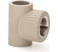 Тройник LAMMIN ppr комбинированный, вр 25x3/4" 64/16 серый Lm31047025020G