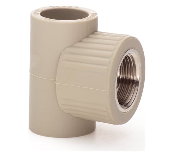 Тройник LAMMIN ppr комбинированный, вр 25x3/4" 64/16 серый Lm31047025020G