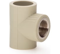 Тройник LAMMIN ppr комбинированный, вр 32x3/4" 50/10 серый Lm31047032020G