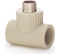 Тройник LAMMIN ppr комбинированный, нр 25x1/2" 75/15 серый Lm31046025015G