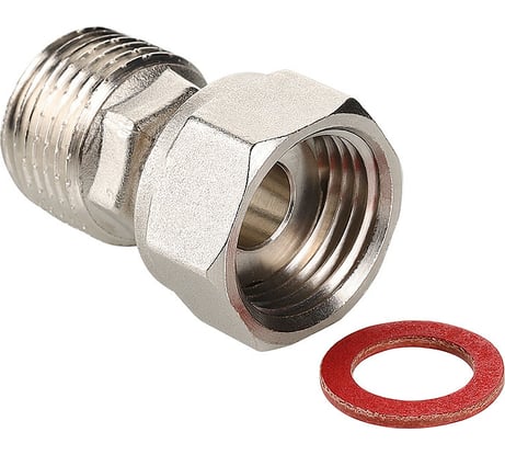 Прямой полусгон с накидной гайкой VALTEC 1/2x1/2 VTr.613.N.0404