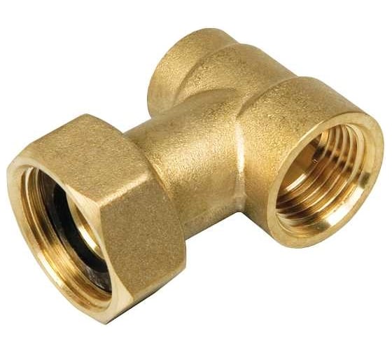 Концовка коллектора BYR PEX с накидной гайкой, 2"х1/2"x3/8" 2966В