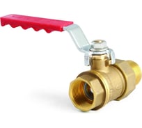 Шаровой кран BYR PEX полнопроходной, усиленный, DZR-латунь, с "американкой" 1/2" MF, PN40, ручка 9781