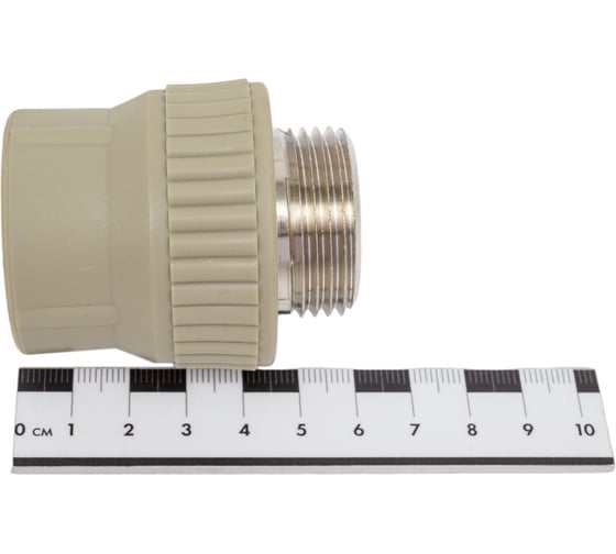 Комбинированная муфта LAMMIN ppr вр 32x1" 60/20 серый Lm31043032025G