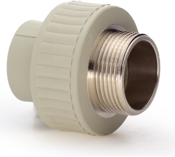 Комбинированная муфта LAMMIN ppr нр 32x1_1/4" 30/15 серый Lm31041032032G 1