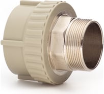 Комбинированная муфта LAMMIN ppr нр 63x2" под ключ 12/6 серый Lm31042063050G