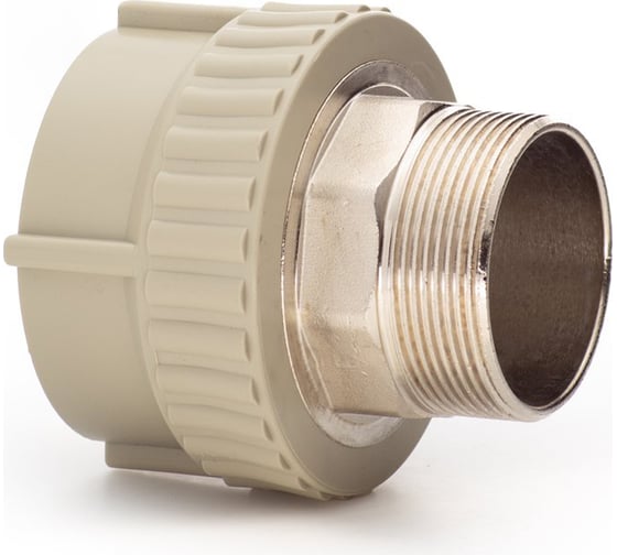 Комбинированная муфта LAMMIN ppr нр 63x2" под ключ 12/6 серый Lm31042063050G 1