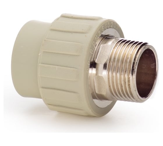 Комбинированная муфта LAMMIN ppr нр 32x1" под ключ 48/6 серый Lm31042032025G